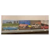 4 UNFRAMED CAR PRINTS