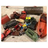 GROUP OF VINTAGE PLASTIC TRUCK TOYS W/