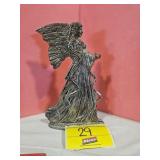 POSSIBLY SILVER PLATED ANGEL FIGURINE