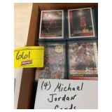 4 MICHAEL JORDAN BASKETBALL CARDS