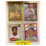 4 VINTAGE BASEBALL CARDS OF ALL-STARS