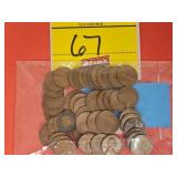 (50) WHEAT PENNIES