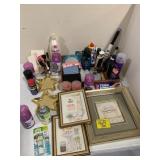 FRAMED WALL ART, BATHROOM NECESSITIES, WD40 MINI