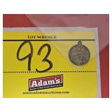 1913 GREAT BRITAIN 3-PENCE COIN PENDANT FEATURING
