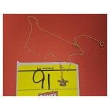 TANGLED PENDANT CHAIN, STAMPED 14K XL WITH