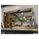 MCM HOLLYWOOD REGENCY GILTWOOD MIRROR W/ 3D BIRDS