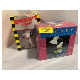 2 VINTAGE SNOOPY LAMPS