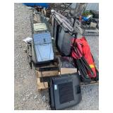BAG CHAIRS, LIVE ANIMAL TRAP, HONEYWELL HEATER,