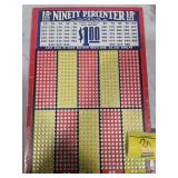 1950s NINETY PERCENTER PUNCH BOARD GAME