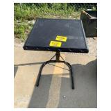 PLASTIC & METAL BEDSIDE TABLE