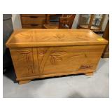 BAMBOO CARVED WOOD TRUNK