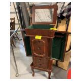 WOODEN JEWELRY ARMOIRE