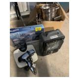 XL COOKER, HEATER, SCALE, TV ANTENNA, HAIR DRYER
