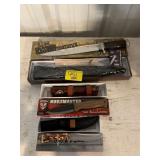 3 BOXED KNIVES - OLD WEST TOOTHPICK, BUSHMASTER,