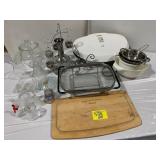 GEORGE FOREMAN, MISSING ONE GLASS SILVER-RIM WINE