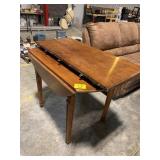 WOODEN DROP-LEAF TABLE, 2 LEAVES
