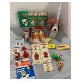 GROUP OF SNOOPY COLLECTIBLES - MAGNETS, CANDLES,