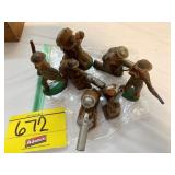 GROUP OF ANTIQUE LEAD MILITARY SOLDIER FIGURES