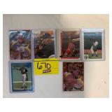 6 MICHAEL JORDAN BASKETBALL & BASEBALL CARDS