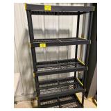 PLASTIC 5-TIER SHELF