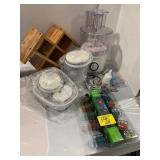 WINE RACK, HAMILTON BEACH FOOD PROCESSOR, STRING