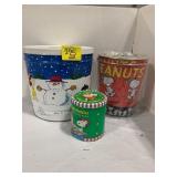 SNOOPY / PEANUTS METAL Dï¿½COR TINS