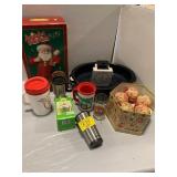 JINGLE BELL SANTA, CHRISTMAS ORNAMENTS, TRAVEL