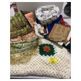 AFGHAN, PRAYER TIE QUILT, TAPESTRIES, SOFT GOODS