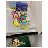 GROUP OF SNOOPY COLLECTIBLES - SNOW GLOBES,