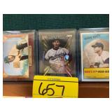 3 NEWER PRINTING MAYS, MANTLE & KOUFAX BASEBALL
