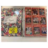 BINDER OF 1990 BASBEALL CARDS