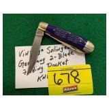 SOLINGEN GERMANY 2-BLADE FOLDING POCKET KNIFE