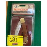 WINCHESTER SEALED BRASS FOLDER POCKET KNIFE