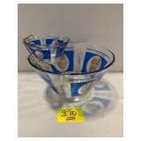 MCM GLASS CHIP & DIP SET