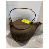 CAST IRON UNMARKED TEA KETTLE