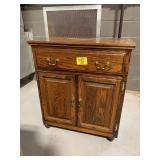 ROLL AROUND WOODEN CABINET