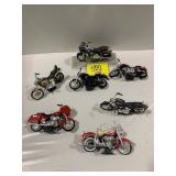 GROUP OF TOY MOTORCYCLES