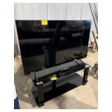 UNTESTED SAMSUNG 55' TV W/ REMOTE & CORD, GLASS