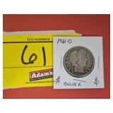 1912-D BARBER SILVER QUARTER
