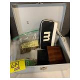 CASH BOX, M THEMED COIN PURSE, BAG OF 100 95%