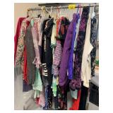 RACK OF LADIES CLOTHES OF ALL KINDS - RACK NOT