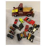 PAWS METAL TRUCK, GROUP OF LOOSE DIECAST CARS