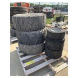 6 MISC TIRES - TOP IS MUD-TERRAIN 33X12.50R15LT