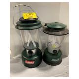 2 COLEMAN BATTERY POWER LANTERNS