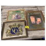 3 LIQUOR THEMED BARWARE MIRRORS