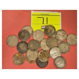 (20) GREAT BRITAIN PENNIES