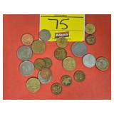 GROUP OF MISCELLANEOUS FOREIGN COINS