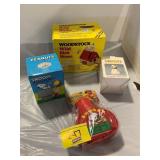 WOODSTOCK BIRD HOUSE, SNOOPY BANK, FIGURE &