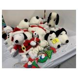 GROUP OF SNOOPY THEMED PLUSH OF ALL KINDS