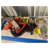 GROUP OF TAPE MEASURERS, AUTOMOTIVE FUSES,